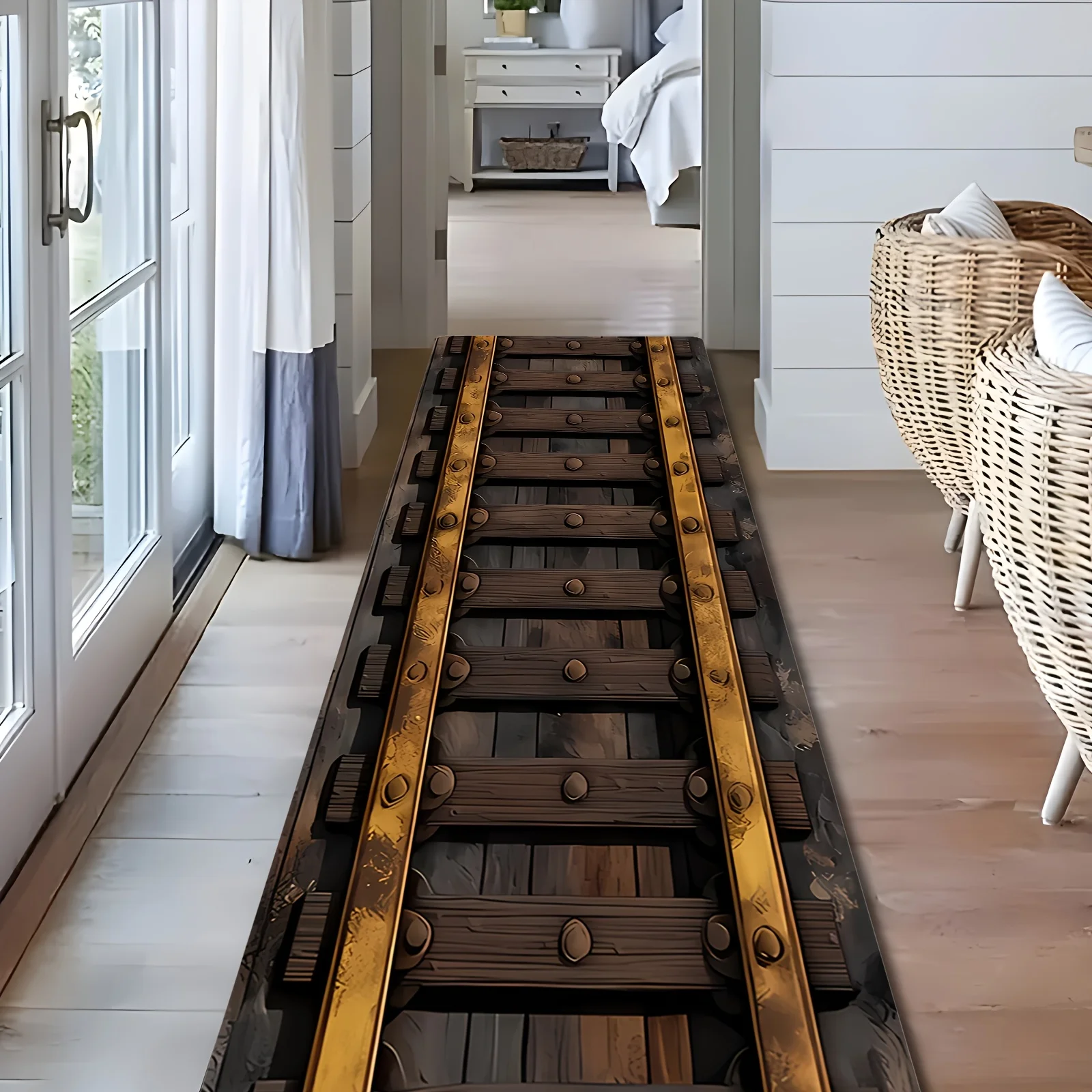 Vintage Train Track Print Long - đánh giá và giá Commercial Printing Supplies Usa