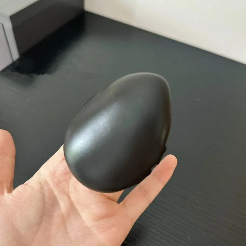 5 STKS Zwart Lederen Kussen Poederdons Dubbele Lint Foundation Blending Make-up Spons Applicator Schoonheid Ei Droog Nat Tweeërlei Gebruik