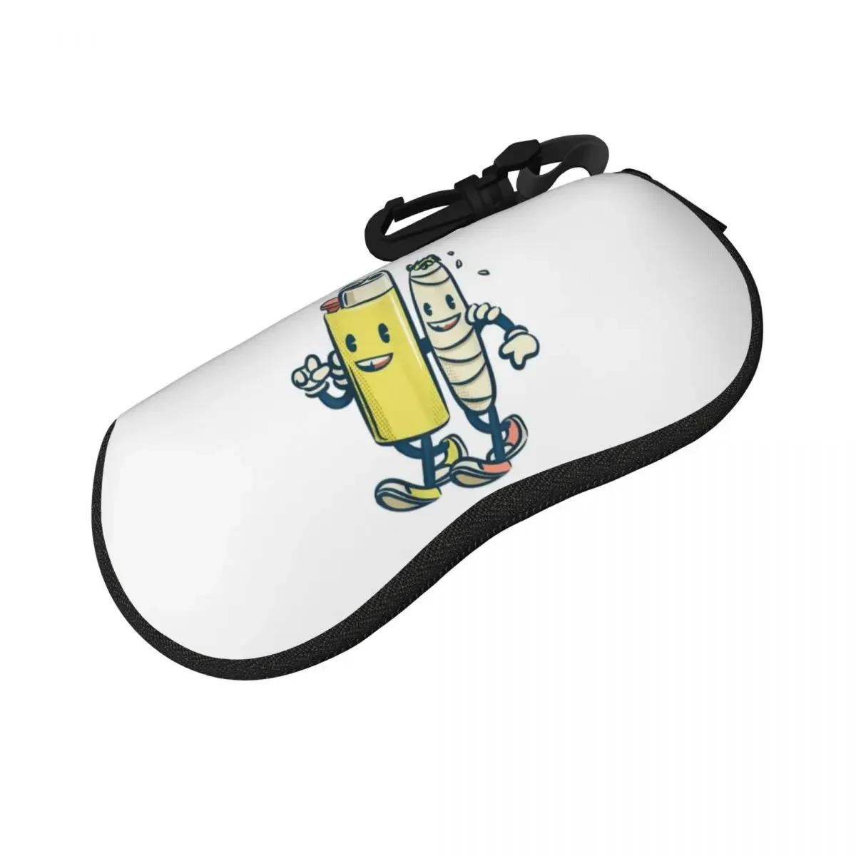 Weed Bud Joint Lighter Shell Glasses Case Protective Sunglasses Box Women Men Soft Eyeglasses Bag Pouch