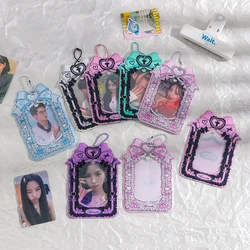 Cake Lace Kpop Photocard Holders Sweet Girls 3Inch Card Holder Sleeves Kawaii Stationary