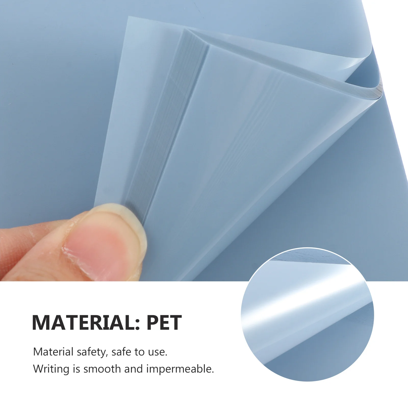 

5pcs Transparent Memo Stickers Self-Adhesive Note Pads For Office Use Writing Papers Scrapbook Supplies