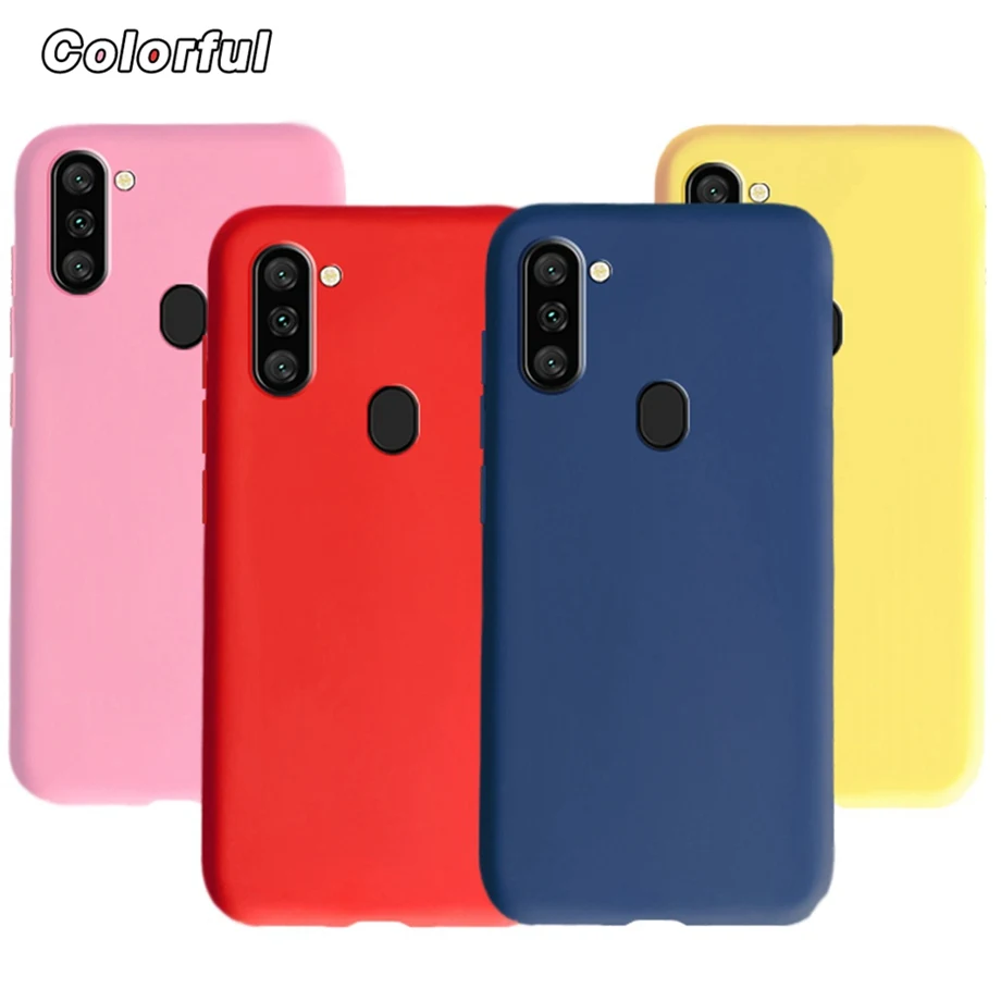 Candy Farbe Weiche Fällen Für Samsung Galaxy A11 Fall Nette Mode Geschenke Für Fundas Samsung A11 M11 Silikon Weiche Zurück Abdeckung – Detail 3
