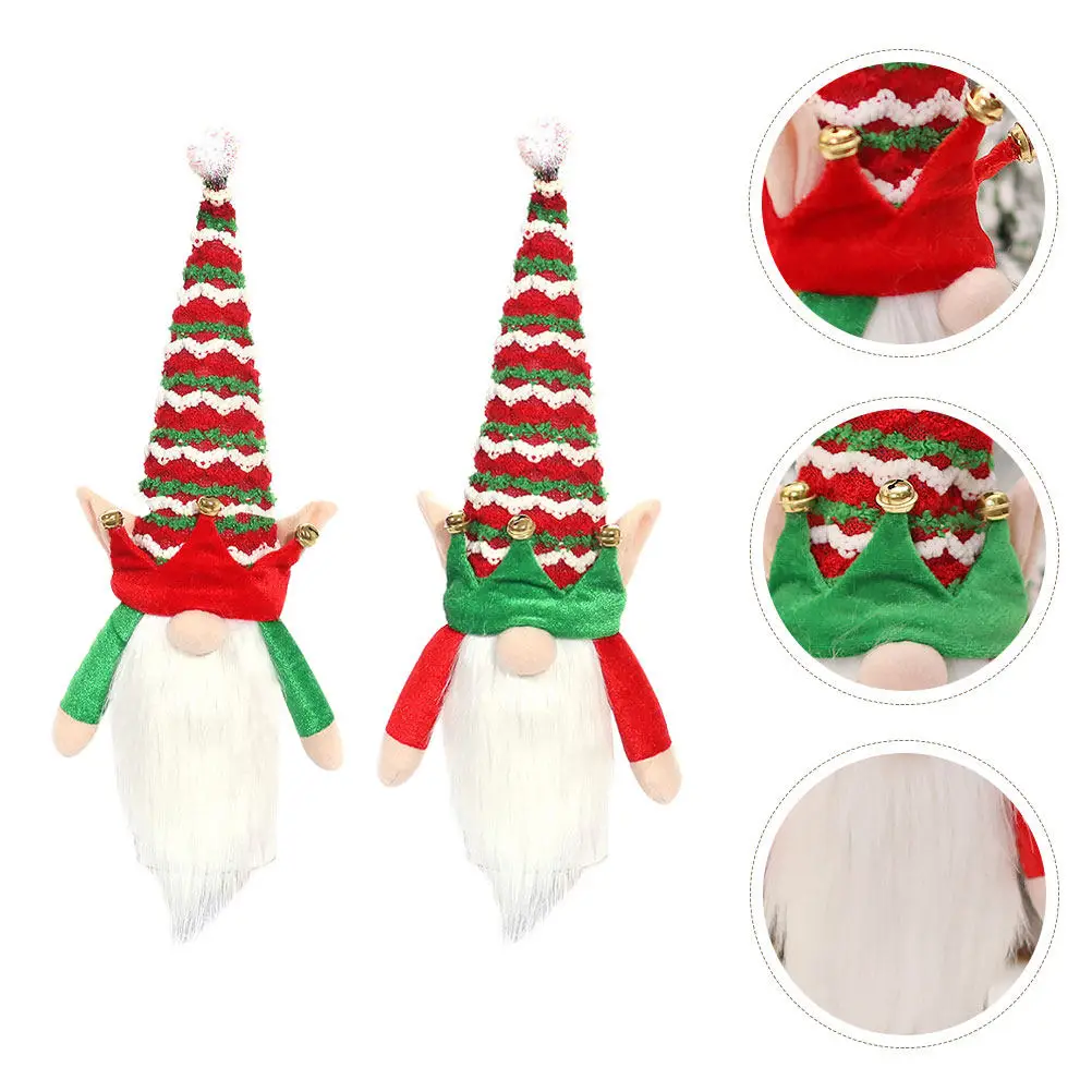 2pcs Foldable Wine Bottle Covers for Christmas Decor, Party, Holiday & Gift Wrapping