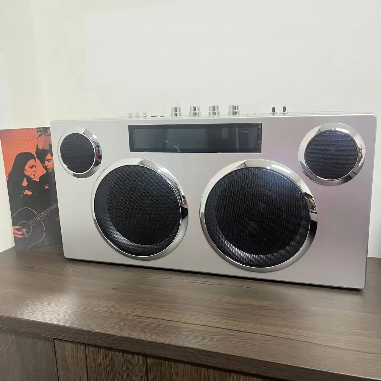 

Микрофон для записи звука 2026 с USB-подключением, серебряный беспроводной плеер для караоке