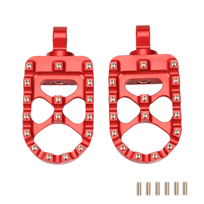 Motorcycle Foot Pegs MX Wide Fat Footrests Pedals W/Shifter Pegs For Harley Sportster XL 883 1200 Dyna Street Bob Bobber Custom - Image 5