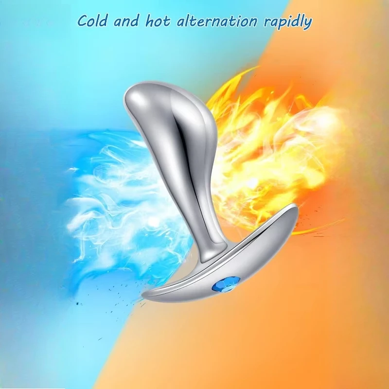 3 Size Metal Anal Plug Crystal Female Flirting Thumb Plug Anal Dilatation Butt Plug Prostatic Stimulation Sex Toys for Woman Man view 5