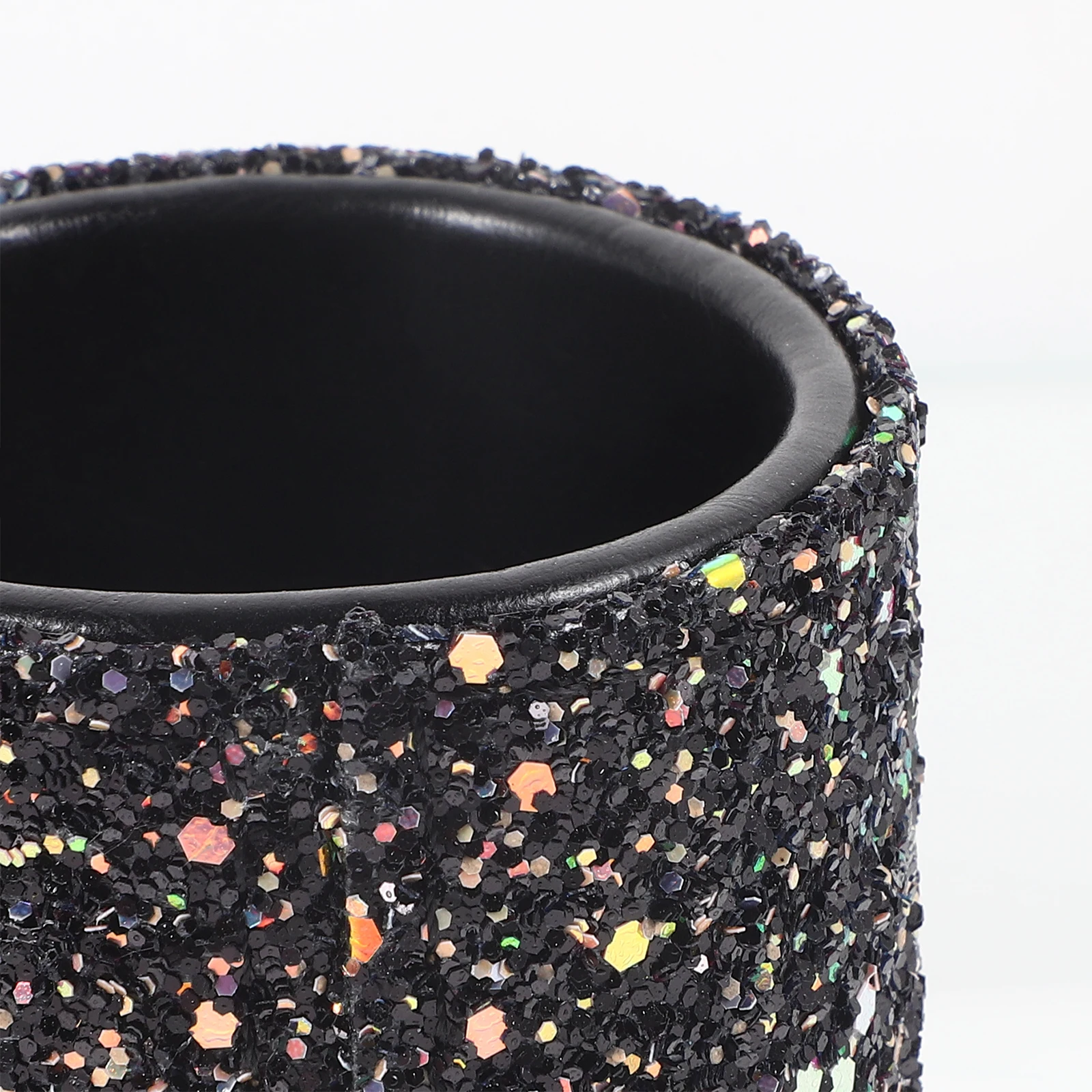 المحمولة الصغيرة بريق فرشاة للمكياج تخزين دلو الزخرفية فرشاة للمكياج حامل المنظم لاستخدام طاولة خلع الملابس الغرور #4