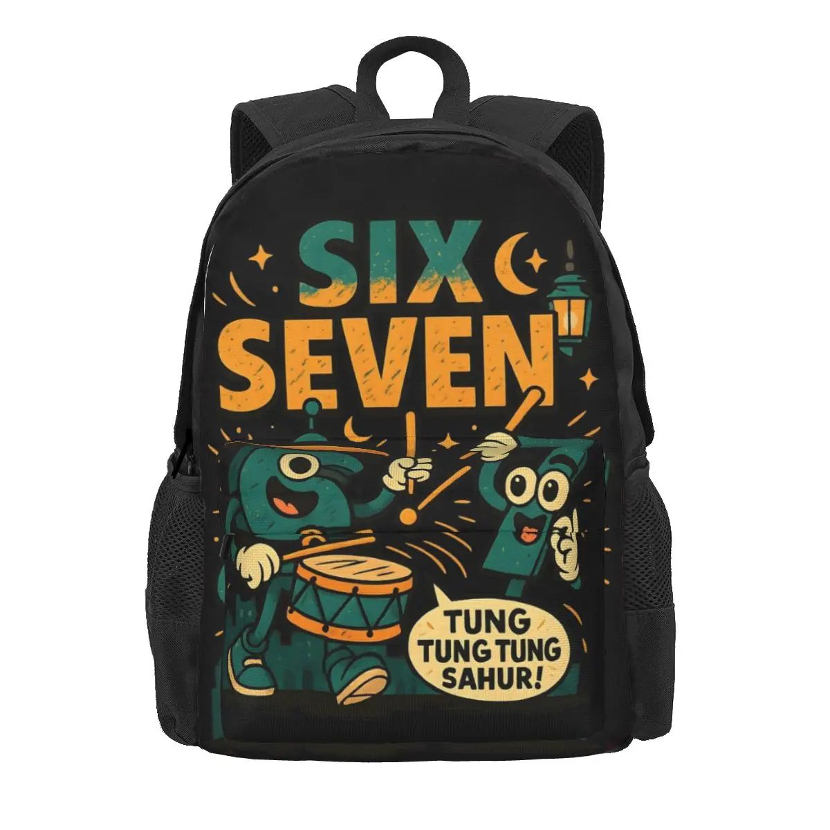 

67 Six Seven Funny Italian Brainrot Gaming Women Backpack Mochila 3D Trend Student School Bag Laptop Rucksack Kids Shoulder Bag