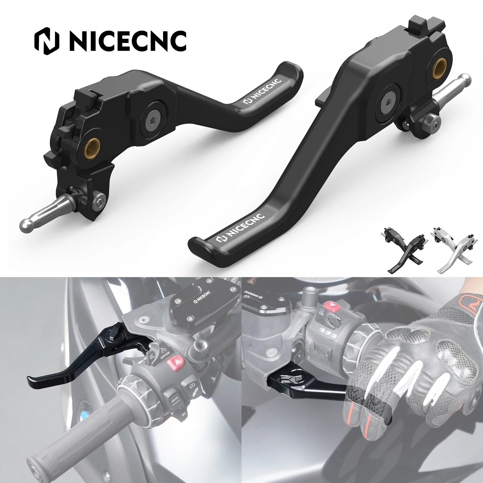 

For 2018-2024 BMW R1250GS Adventure Short Brake Lever Clutch Lever for BMW R1200GS Adventure R1200 R RS R1200RT 2014-2018