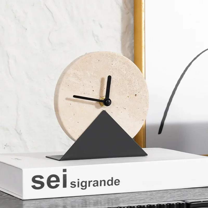 Creative Clock Figurines Modern Luxury Miniature Ornaments Art Aesthetic Funny Ornament Home Living Room Decoration Crafts