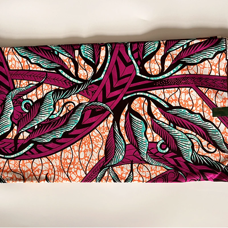 100% cotton Holland fabric real wax  high quality  Africa Nigeria Ghana style Ankara fabric African clothing wax print 6 yards