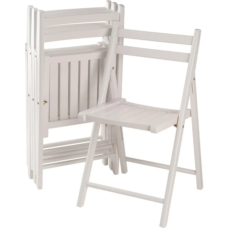 

Robin Folding Set White Chair, Medium, 4-PC
