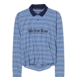 High Street Martine Long Sleeve T Shirts Striped Polo Shirts Vintage Loose Men Women Pullovers High Quality Shirts