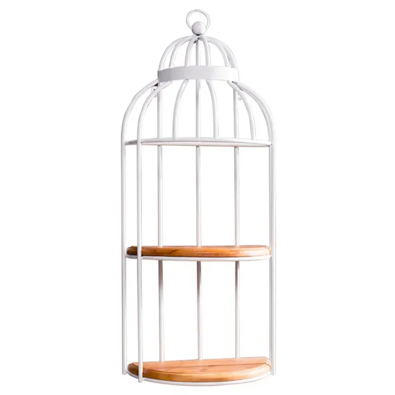 Classic American Iron Bird Cage Shelf  MultiLevel Indoor Bar and Living Space Decor Floral Display Rack Unique Design Element