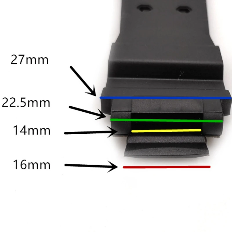 Silicone Sport Watch Strap for Casio GW-A1100 GW-4000 GW-A1000 GA-1000 G-1400 Rubber Waterproof Wristband Men Women Bracelet