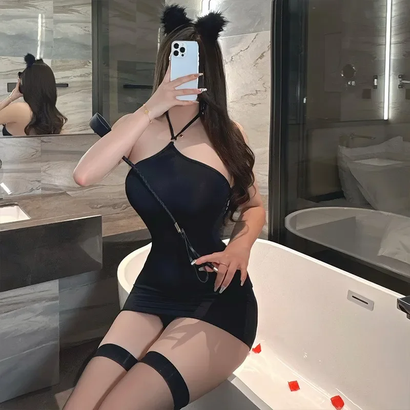 Pure Desire-falda ahuecada para abrazar la cadera, uniforme para discoteca apasionado, pijamas tentadores, fetiche, ropa sexy para mujer adulta xxx