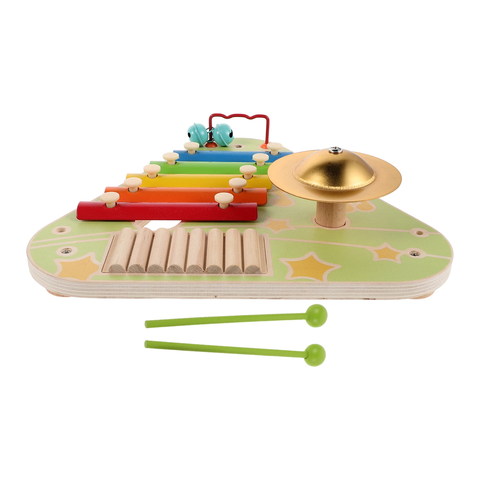 

1Set Sensory Music Xylophone Piano Montessori Musical Instruments Toddlers 4in1 Wooden Percussion Activity Station Preschool