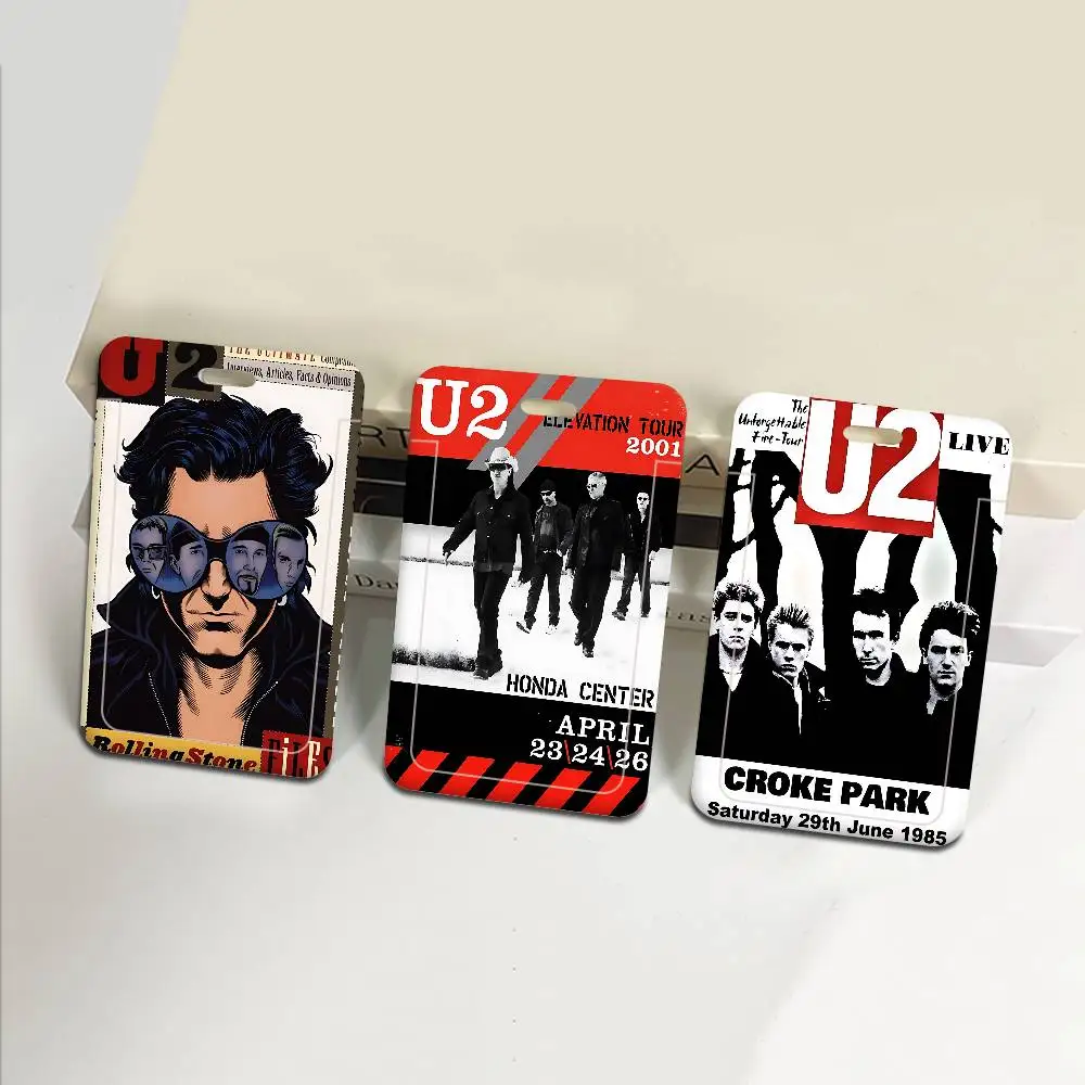 

Держатель для карт Band U2 Cool Bus Pass, пластиковый держатель для банковских, деловых и рабочих карт, бейдж для идентификации, держатель для именных бейджей, защитный чехол для медсестер