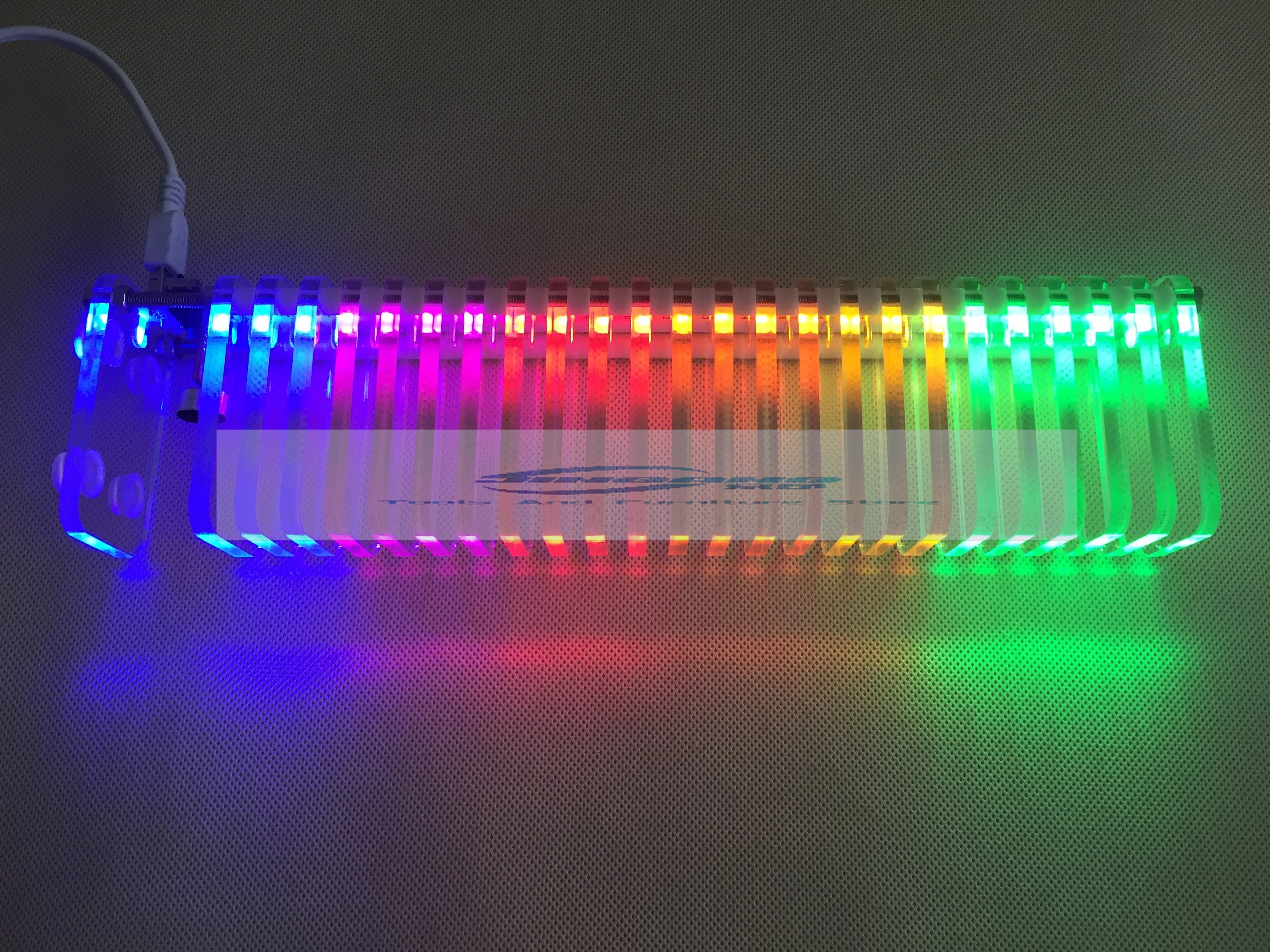 KS25 voice-activated music spectrum dream crystal sound column light cube LED electronic production DIY kit car VU tower