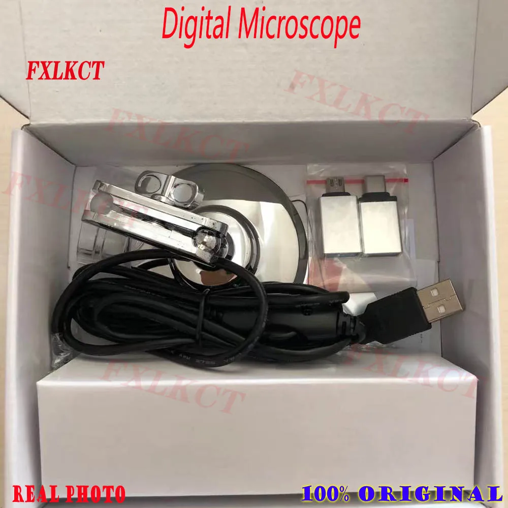 Portable Electronic Microscope for Soldering, Digital Camera, LED Magnifier, 3in 1, Type-C USB, 1600X, Repair