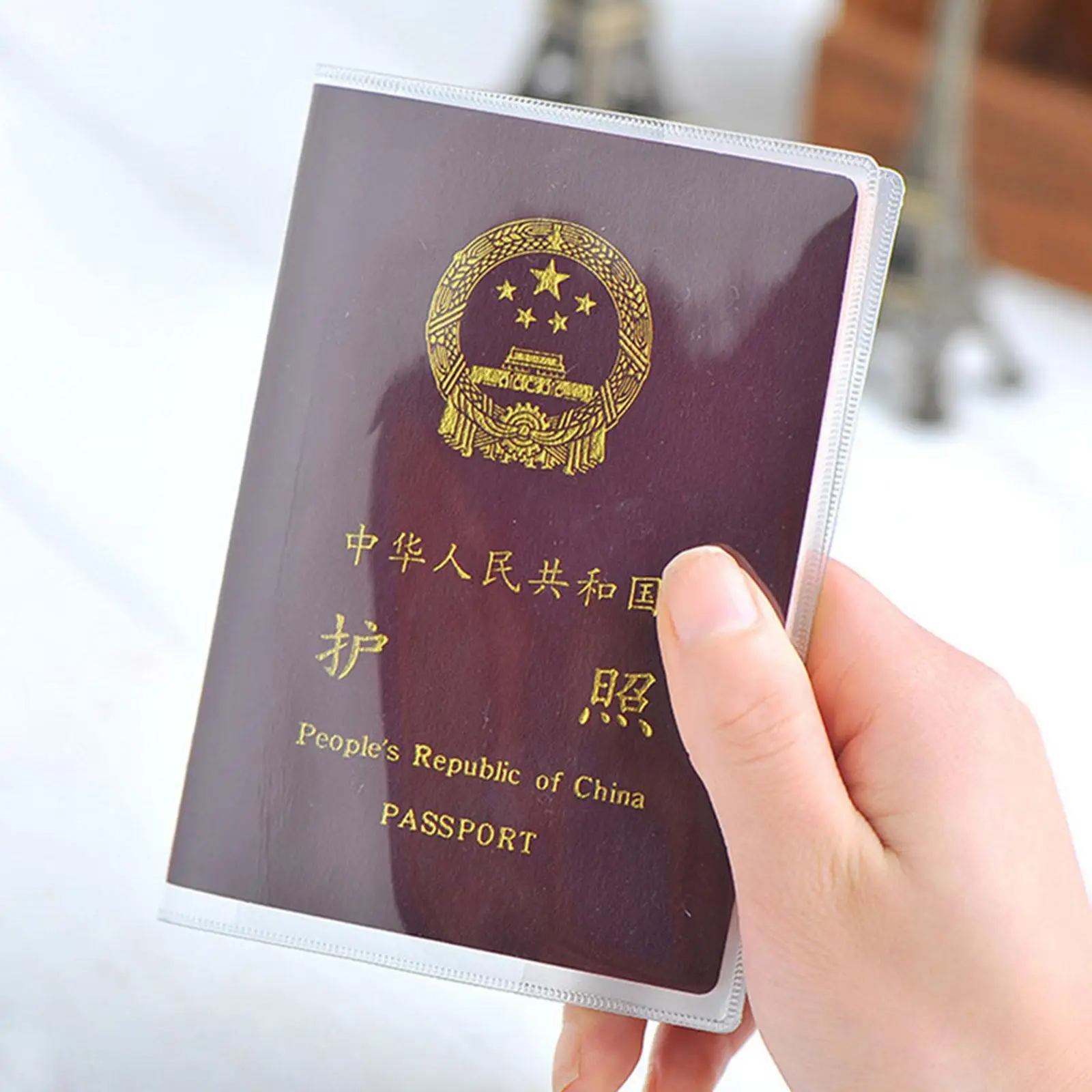 

5PCS Transparent Passport Cover Waterproof PVC Clear Passport Holder Card Holder Case for Credit Card Passport Protect