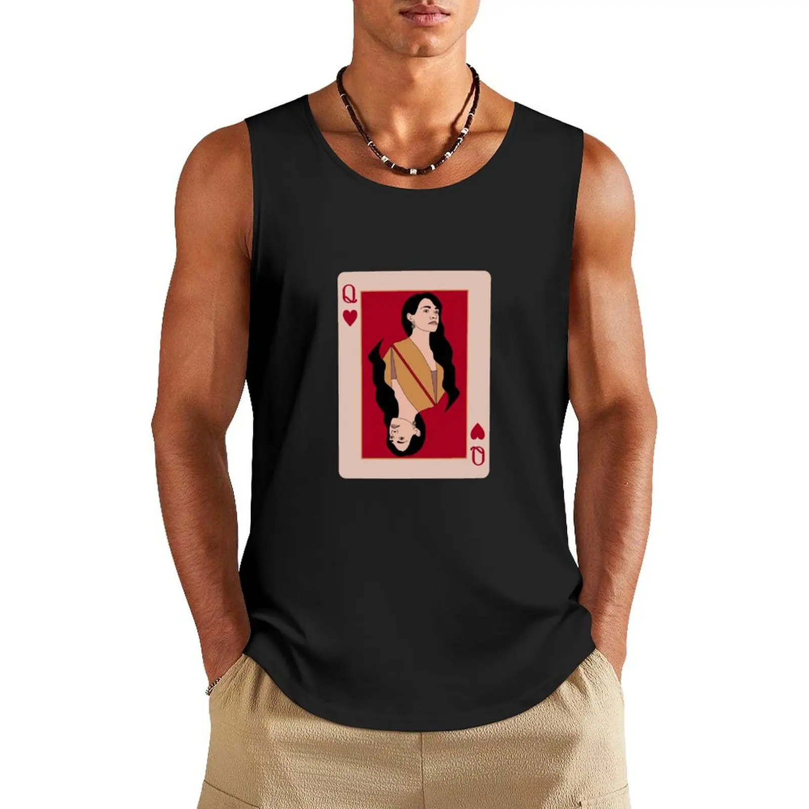 

Lottie Matthews Queen Card - Yellowjackets Tank Top bodybuilding man Gym clothes