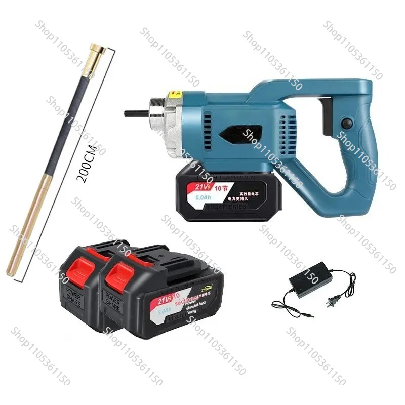 Lithium battery Cordless Concrete Vibrator Handheld Portable Pencil Remove Air Bubble  Cement Mixer Stirring Tool