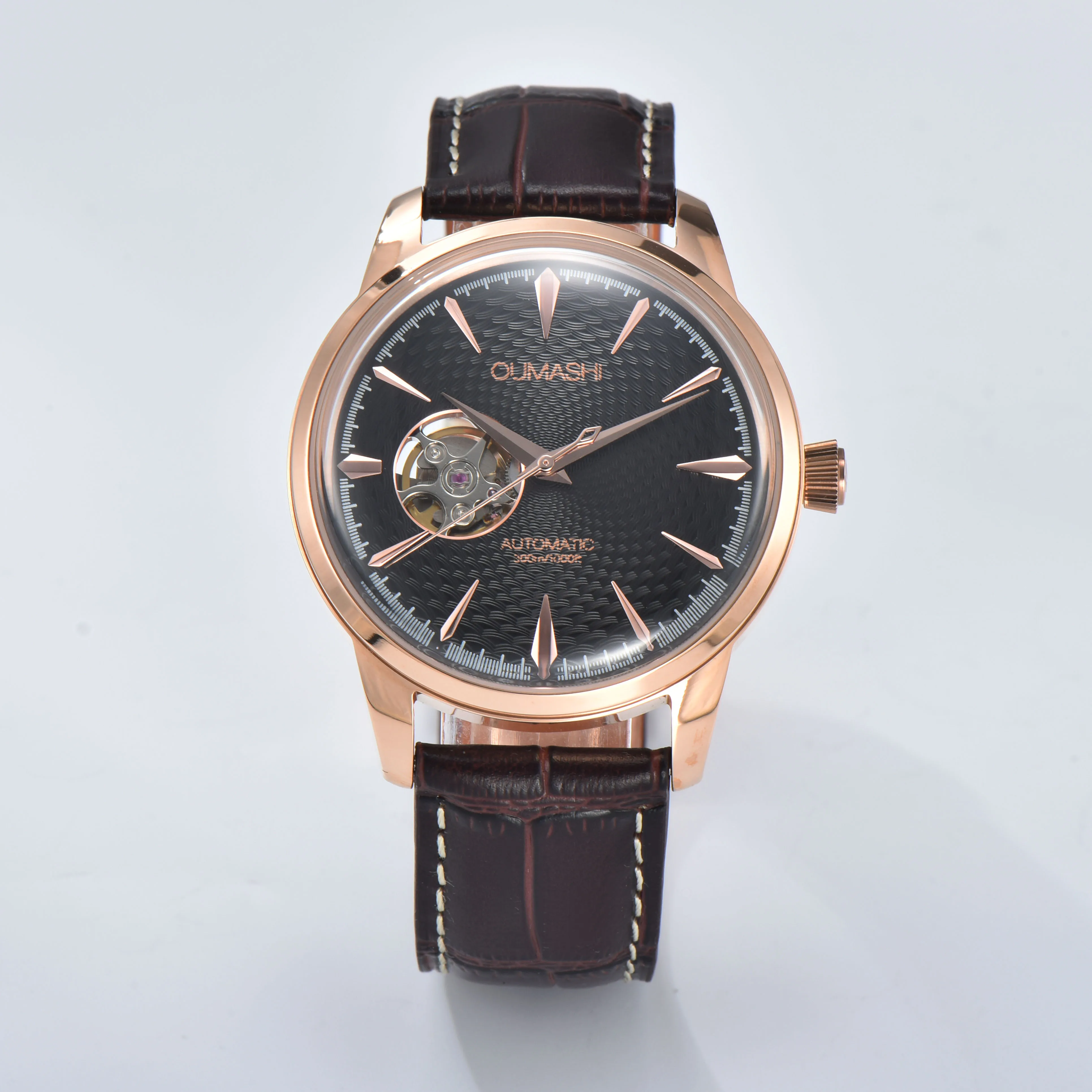 40mm PRESAGEE watch NH38 skeleton automatic watch with 35mm gradient dial and Japan NH38 automatic movement can customized logo