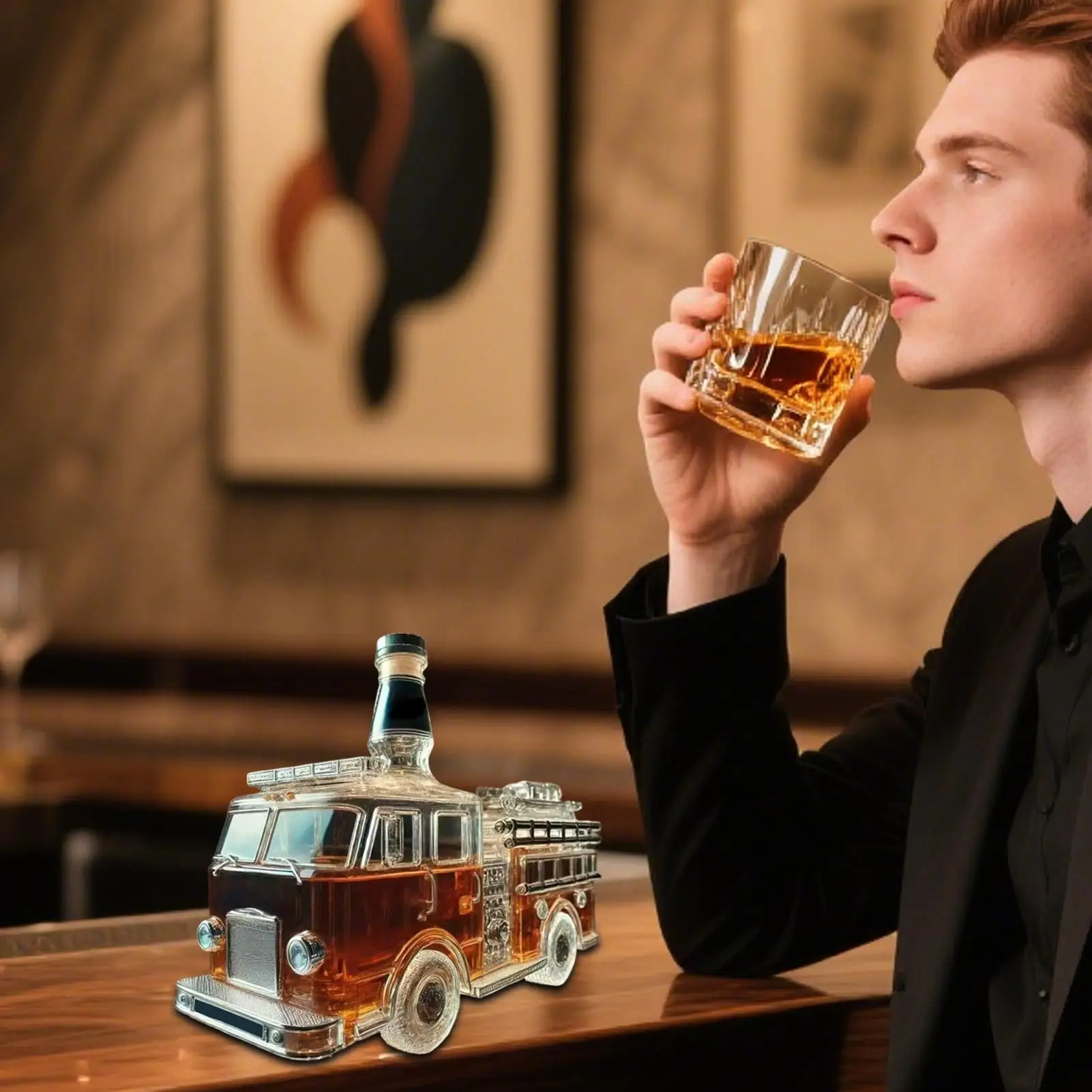 

Whiskey Decanter Truck Whiskey Decanter Liquor Dispenser Funny Alcohol Dispenser For Shelf Living Room Bar Restaurant Bourbons