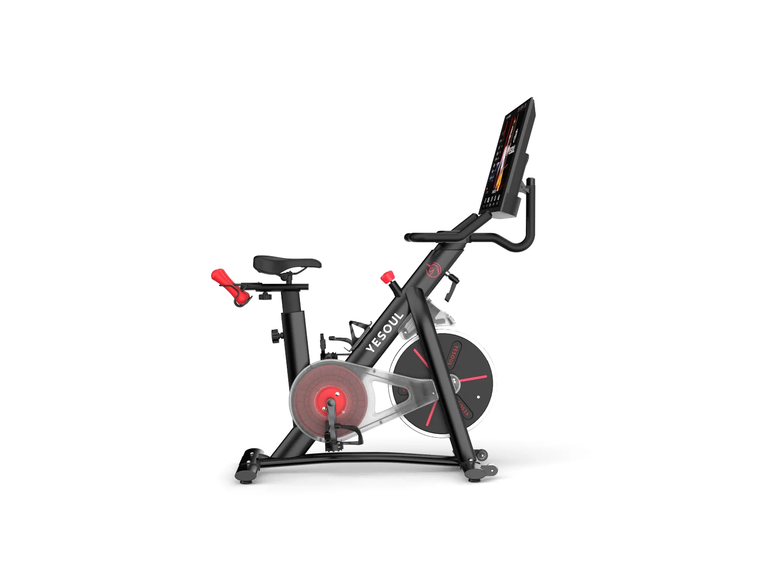 2024 indoor spinning bike exercise bike magnetic home use spinning bike 32 inch display