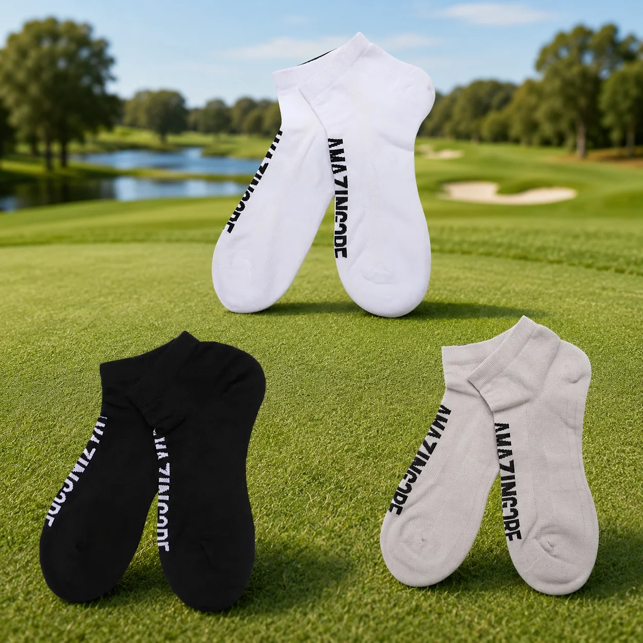 2026 Korean Golf Socks Men Women Sports Socks Breathable Sweat Absorbing Anti Odor Athletic Socks Comfortable Outdoor Golf Wear