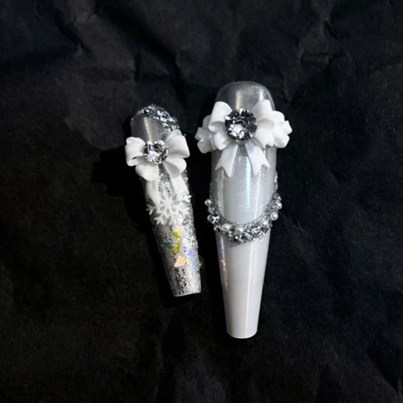 ثلاثية الأبعاد الشريط Bowknot سيليكون مسمار قالب مانيكير نحت قالب لينة ختم لوحات DIY بها بنفسك مانيكير الفن قالب أدوات الزينة