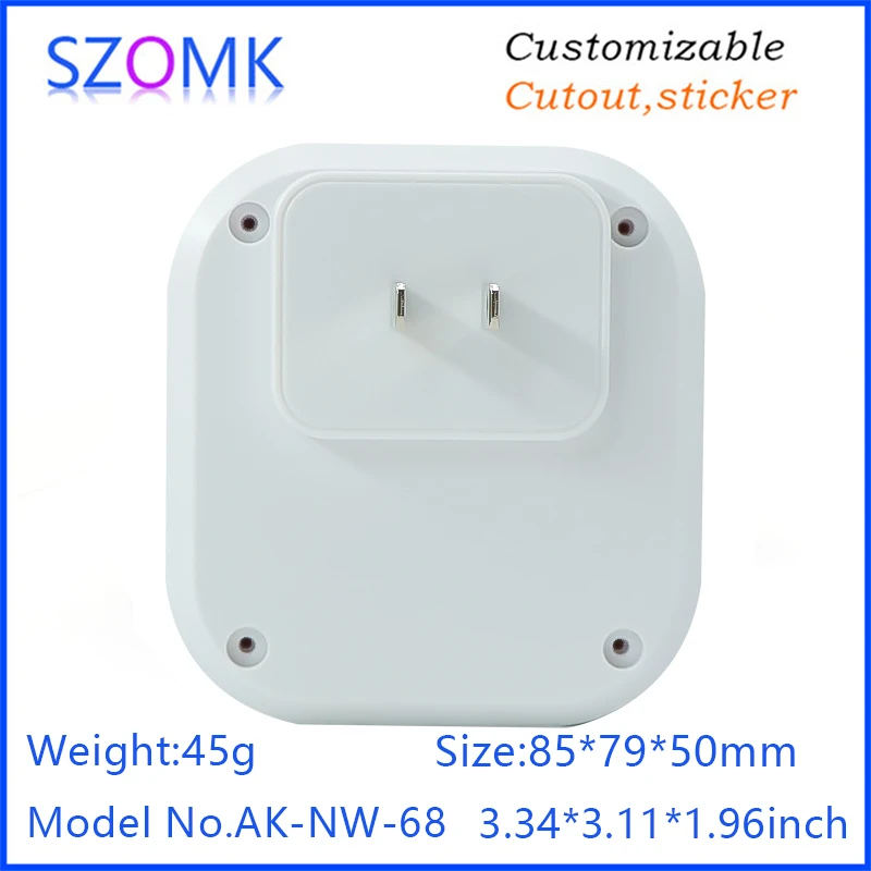 Smart Socket Plastic Electronics Humidity Temperature Sensor Junction Box Wireless Smoke Sensing Instrument Housing Control Box