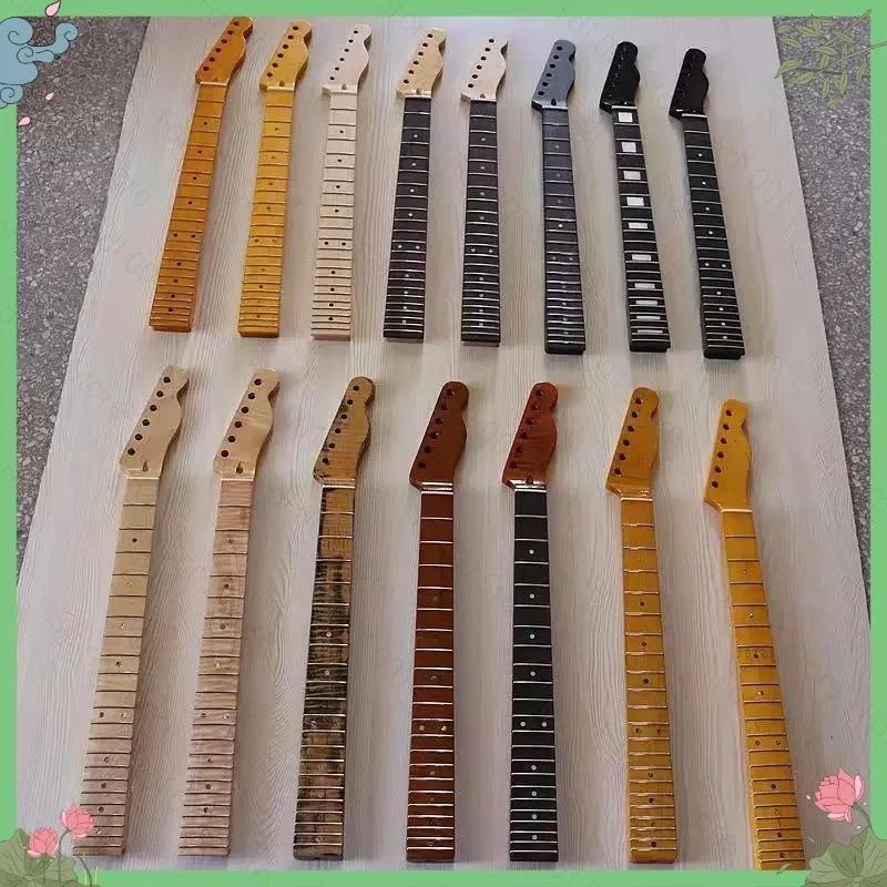 6-String 22-fret electric guitar neck beef bone pillow peach pipe neck plus maple matte modified DIY