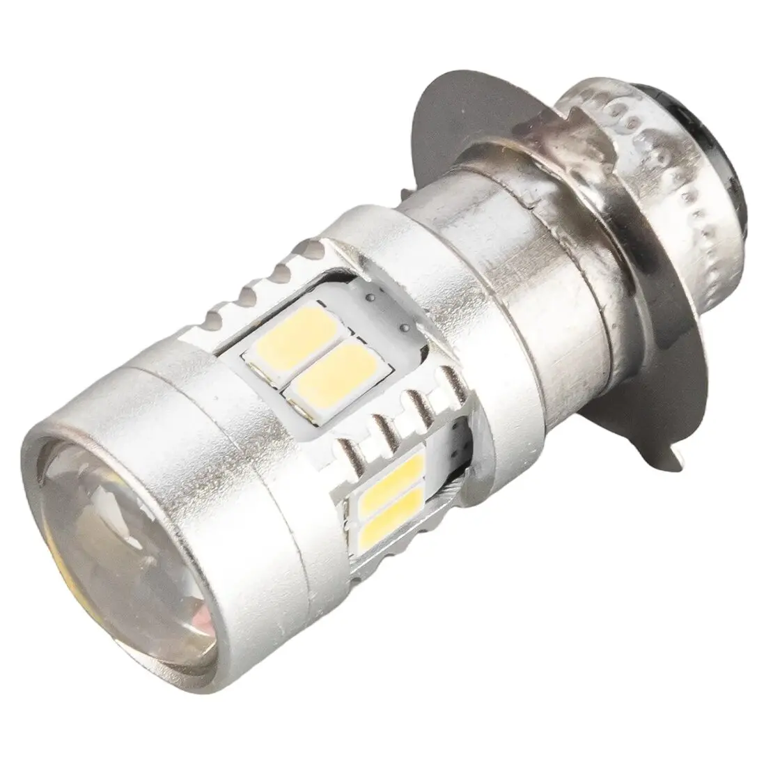 White P15D-25-3 5730 12SMD Led Front Headlight Hi-Lo Beam Light Lamp Bulb 6-24V Fit For Motorcycle Car Truck