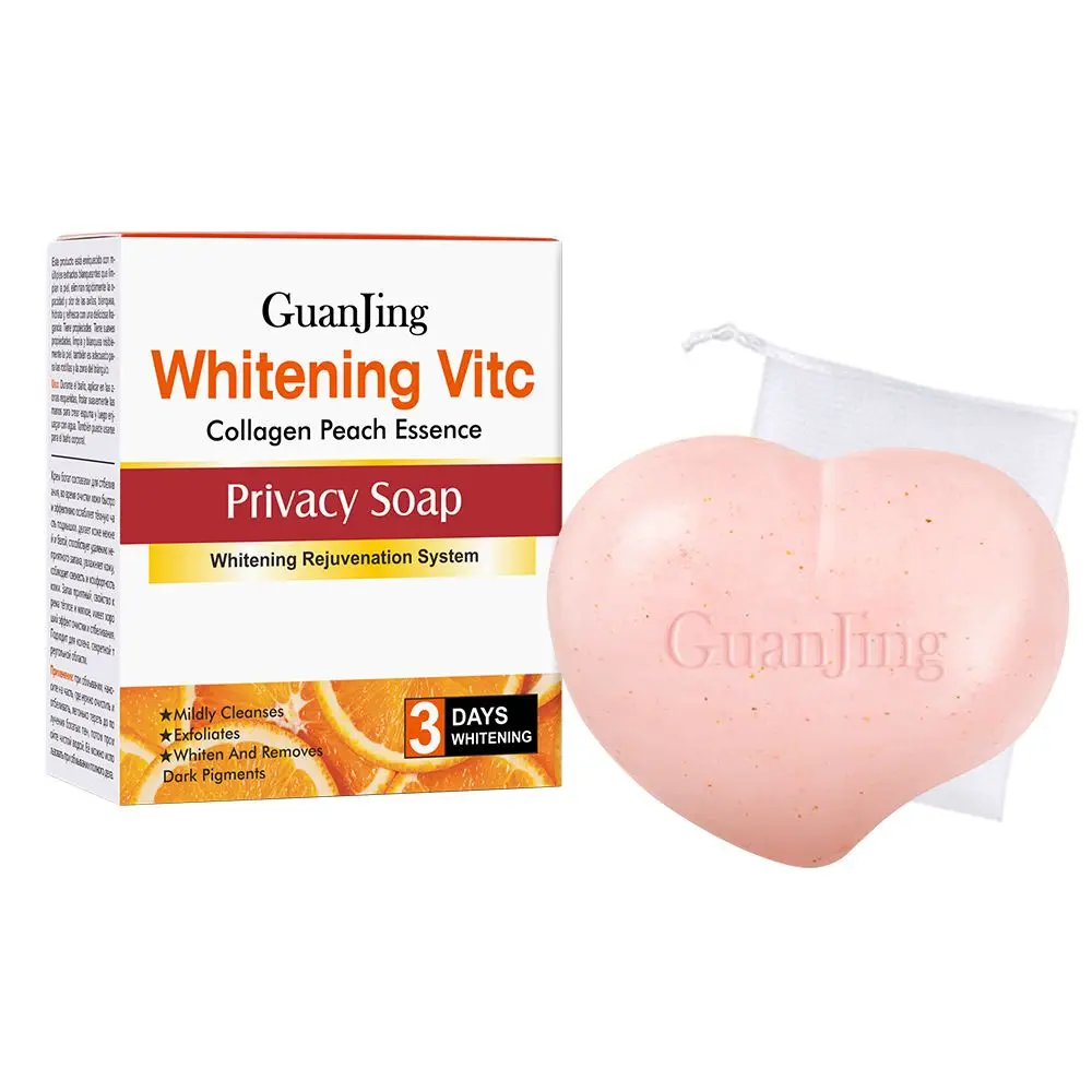 Vitamin C Body Whitening Handmade Soap Butt Underarm Knee Bleaching Soap Removal Dark Removal Dead Skin Moisturize  Body Care