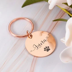 1 pc lovely  Dog Tag Laser Engraving TagsPet ID Name Collar Tag For dog Pets