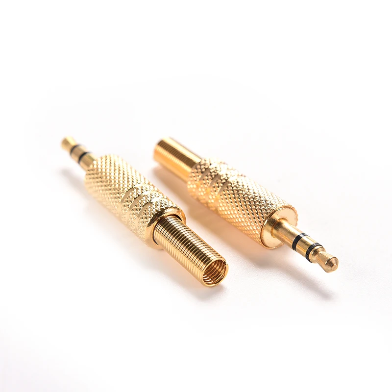 1PC Mini 3.5mm Stereo Audio Jack Plug 1/8Inch Jack Plug Male Plug Coax Cable Audio Adapter Connecters