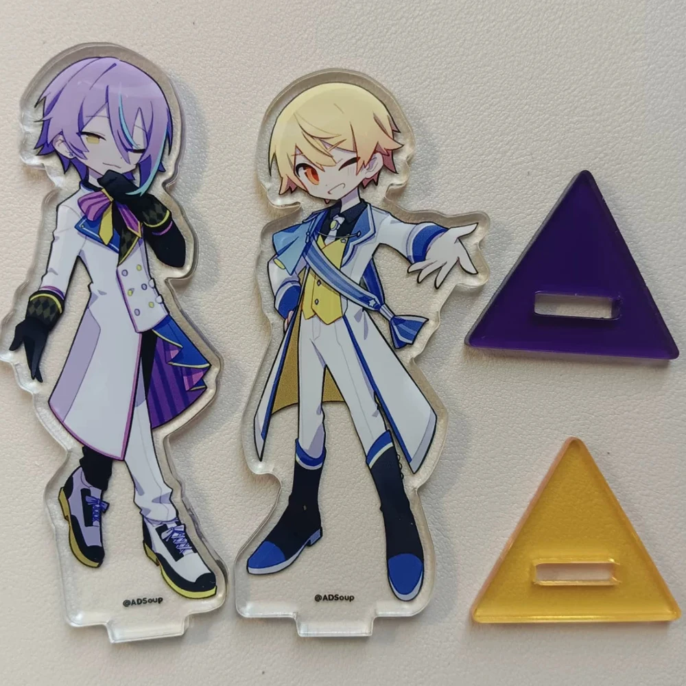 Anime Project Sekai‌ Rui Kamishiro Tsukasa Tenma Cosplay Standing Plate Acrylic Stand Desktop Ornament 1 Pair Accessories Prop