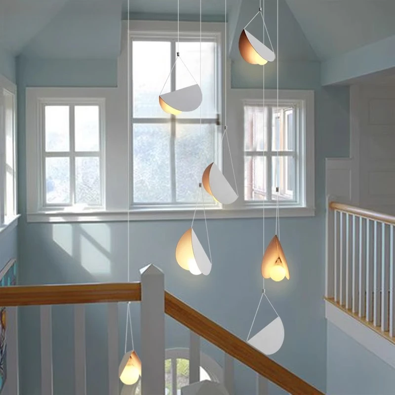 ضوء قلادة فني لغرفة الطعام مقهى غرفة نوم الإبداعية ما بعد الحداثة الحد الأدنى معلقة قلادة مصباح ديكور داخلي