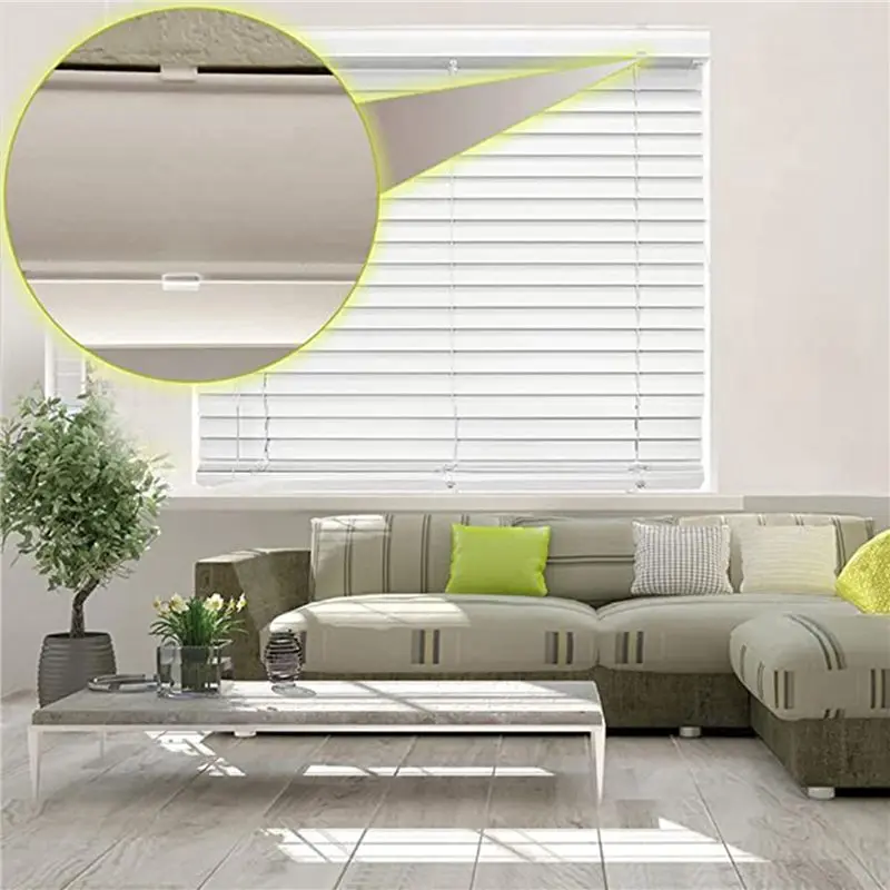 A36T-2.5 Inch Valance Clips Window Blind Clips Clear Plastic Valance Retainer Holder Valance Clips(48 Pieces)