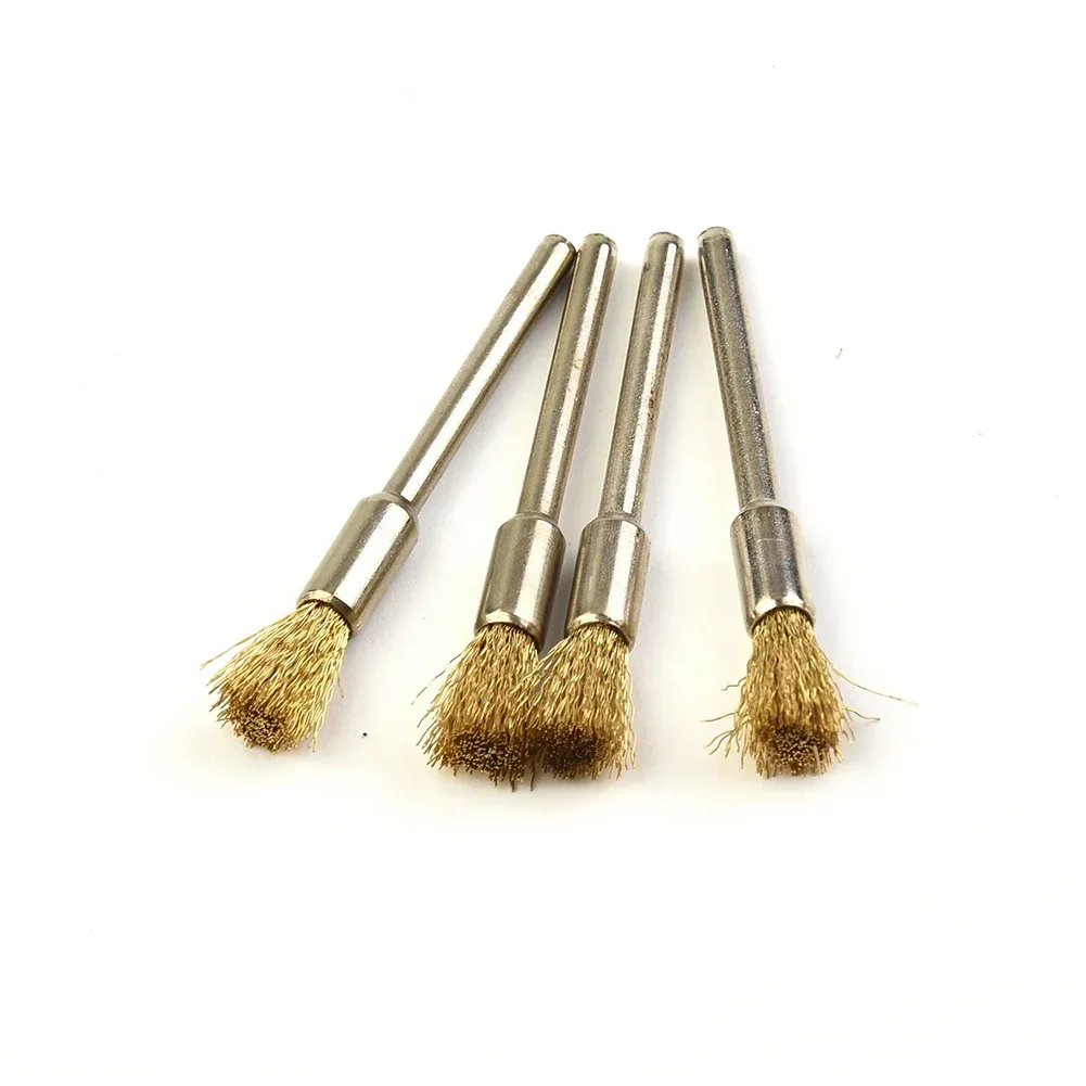 Rotary Tools Kit Angle Shank Cleaning Grinding Wire Wheel Brush 24pcs Brass Stainless Steel Grinder Accessories