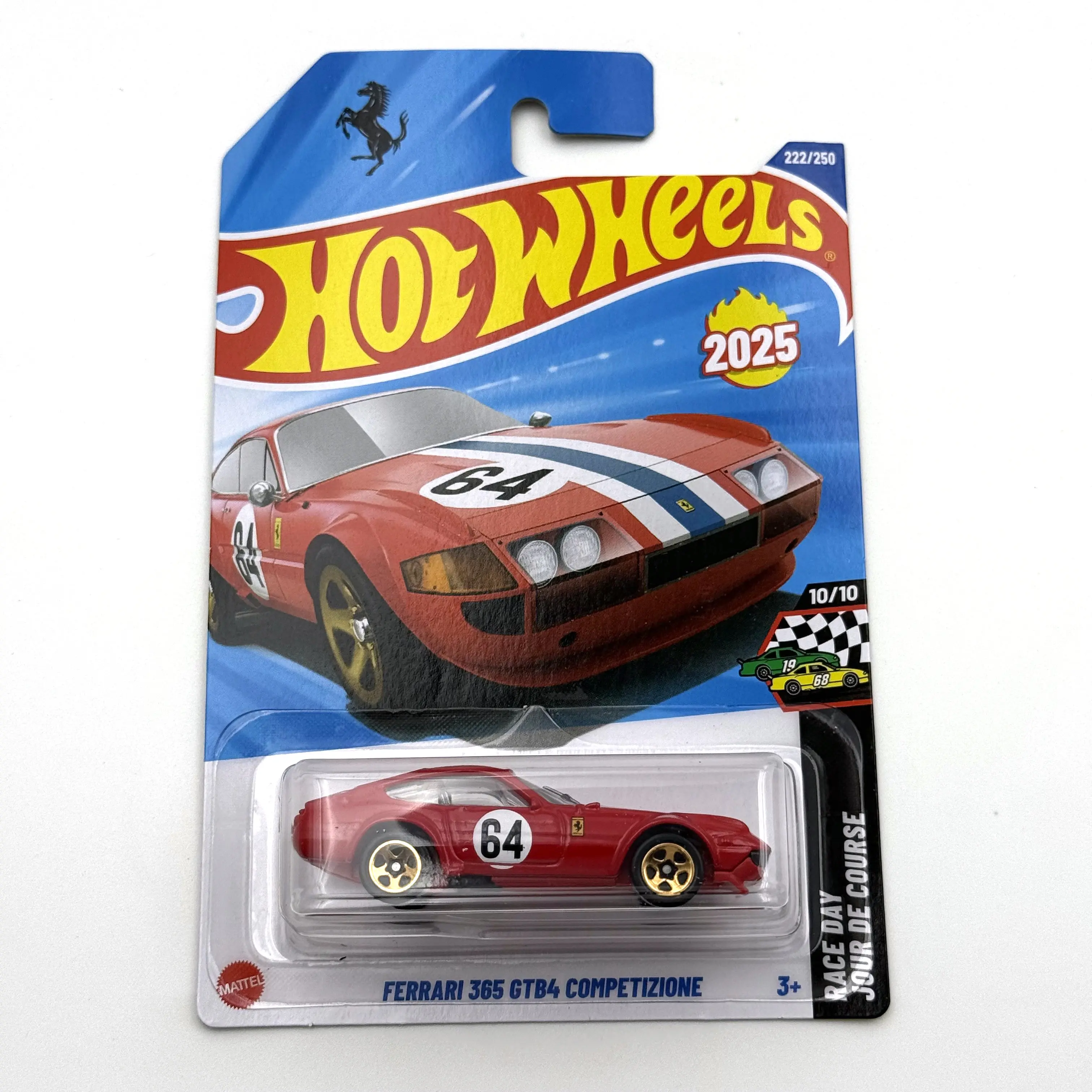 

2025-222 Hot Wheels Cars 365 GTB4 Competizione 1/64 Коллекция металлических литых моделей игрушечных транспортных средств