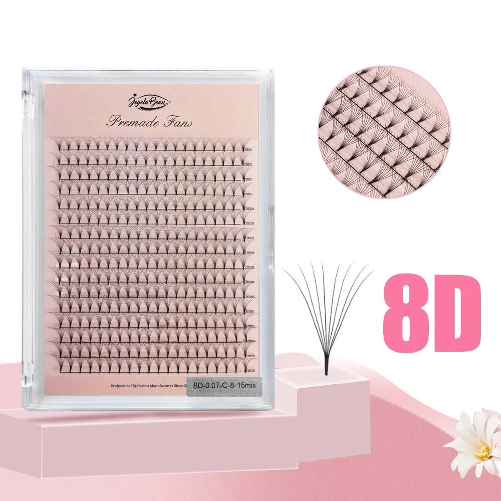 Goddess Premade Volume Fans 4D 5D 6D 7D 8D 10D 12D 14D 16D 20D Individuele Wimper Extensions Puntige Steel 320 Fans Faux Mink