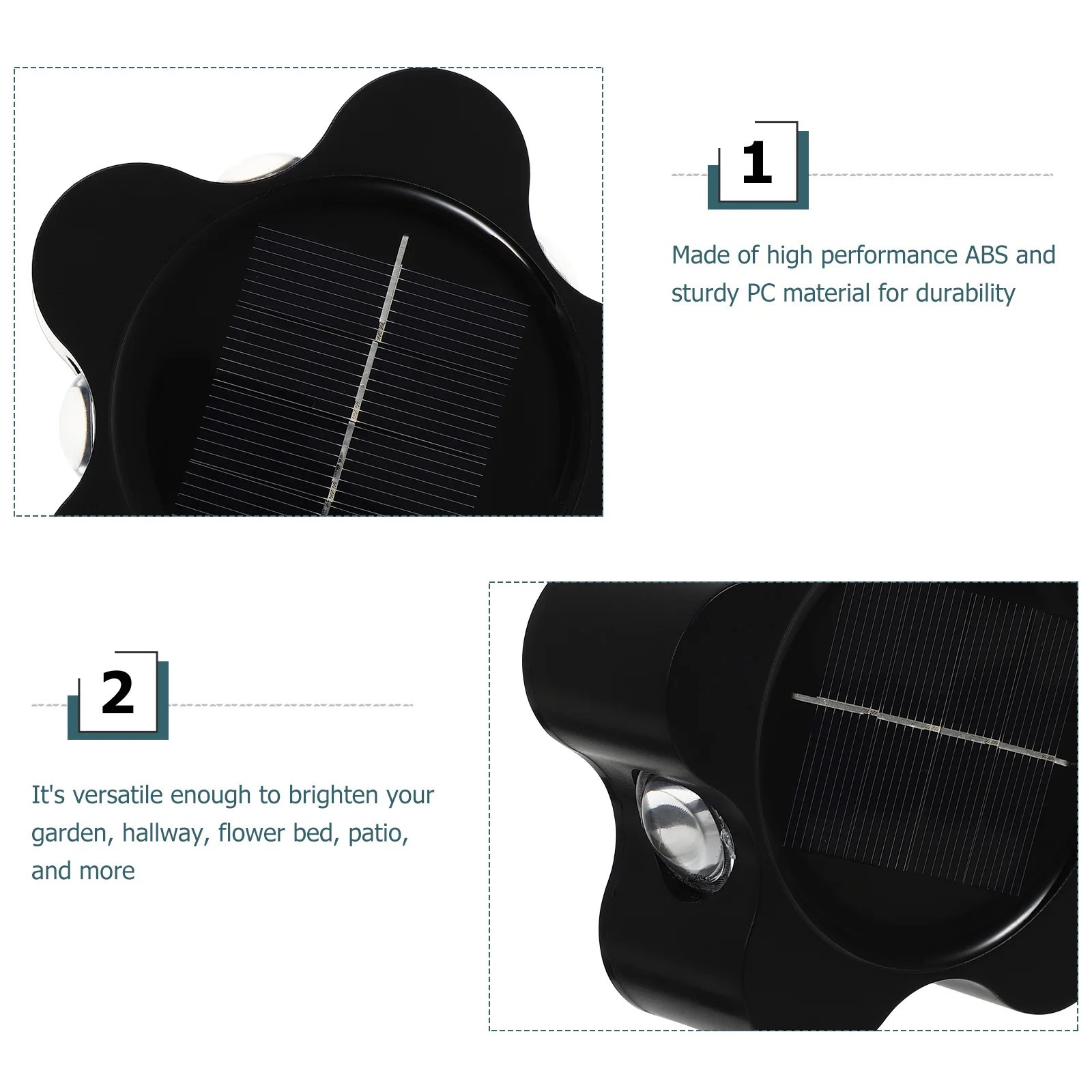 

Solar Wall Light Lamp Fixture outside Lights Power for Outdoors Lamps Bright Household