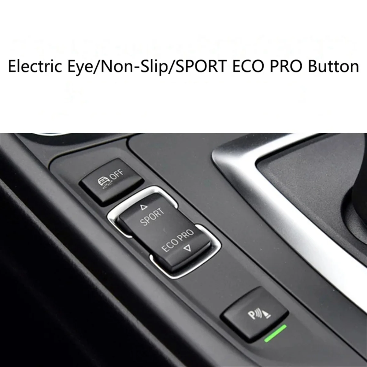 A77Q-Car Multi-Function Button Central Control ESP Electric Eye Switch Button for 1/2/3/4 2012-2018 Red