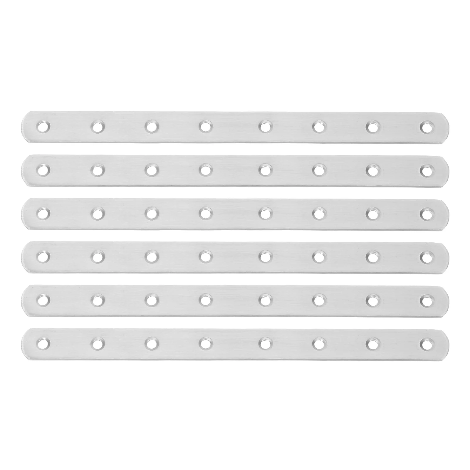 

6pcs Stainless Steel Corner Brackets Flat Heavy Duty Connecting Plates for Furniture Shelf Construction Decor