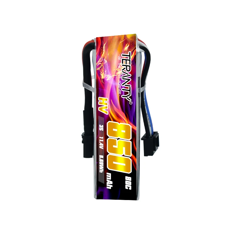 TERANTY 3S 11.4V 850mAh 80C/160C HV Lipo Battery For iFlight CineBee BetaPFV Beta 85X Brushless Drone Parts With XT30 Plug