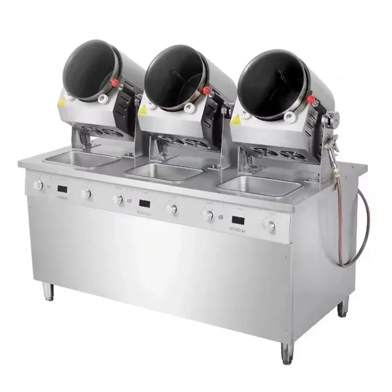 【2026】Commercial Smart R-obot Cooker Robotic Cooking Chef Electric E-gg Fried Rice Food Cooking Machine