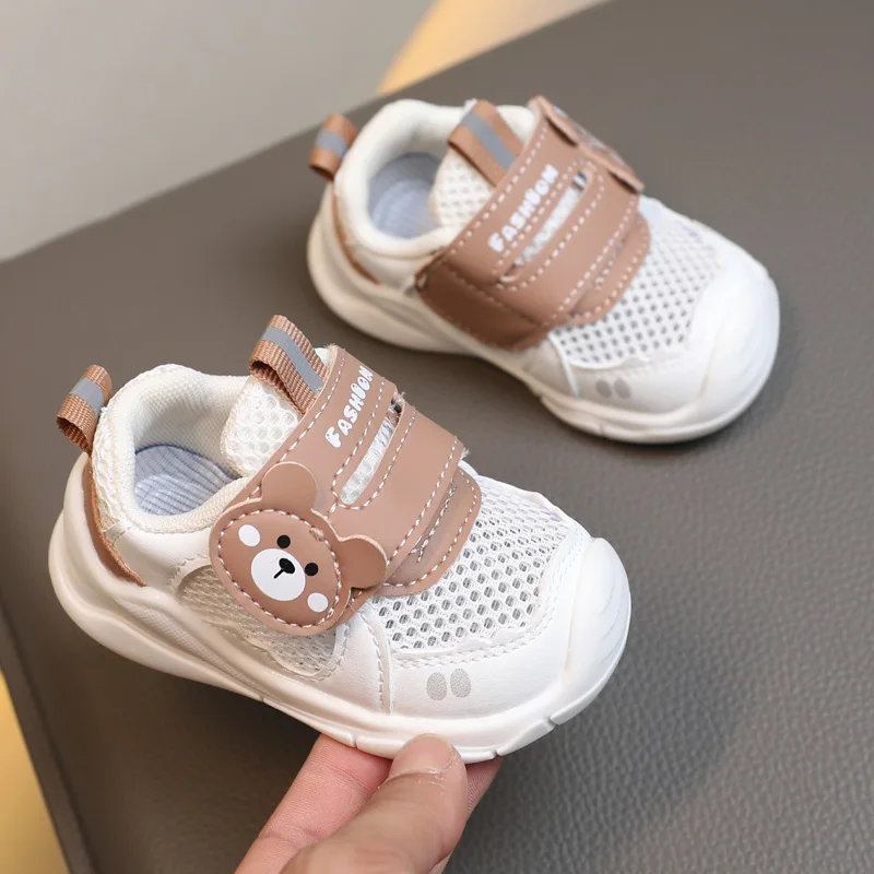 Spring and Autumn Breathable Mesh Shoes Soft Sole Anti slip Sports Summer Girl Baby Walking Boy Baby 0-2 Year Old 1 New New Prod